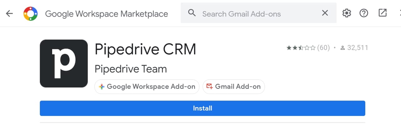 Chrome擴充工具––「Pipedrive CRM」